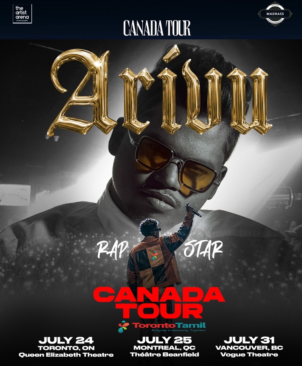 Arivu - Rap Star Canada Tour