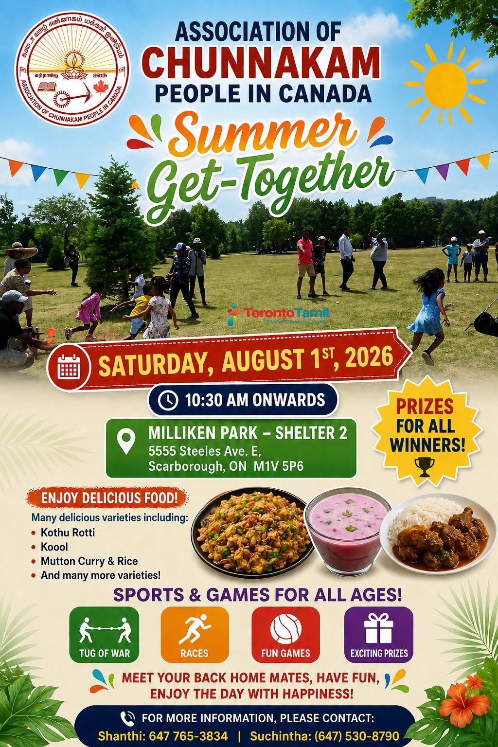 Association of Chunnakam People in Canada Summer Get-Together
