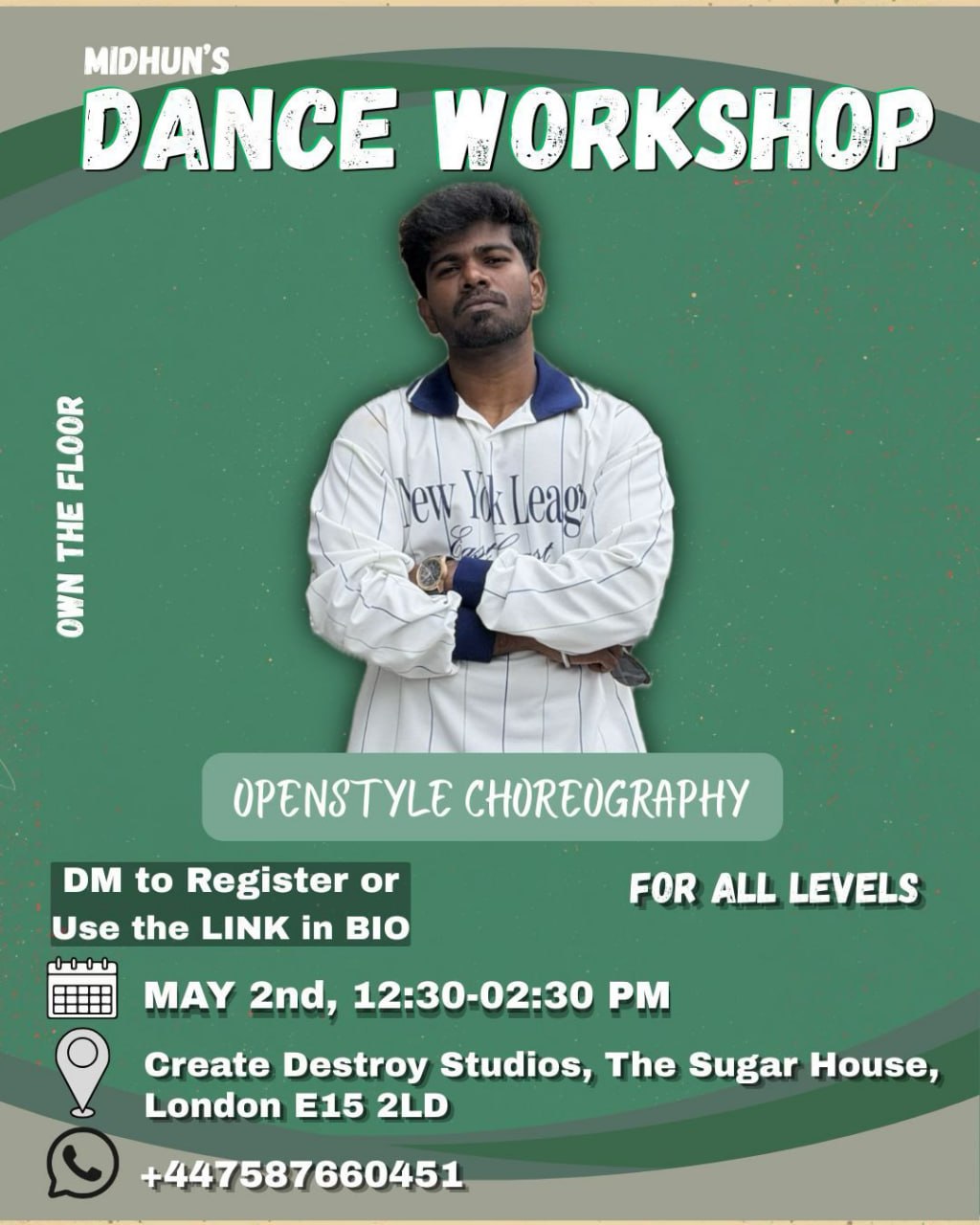 Midhun's Dance Workshop - Openstyle Choreography