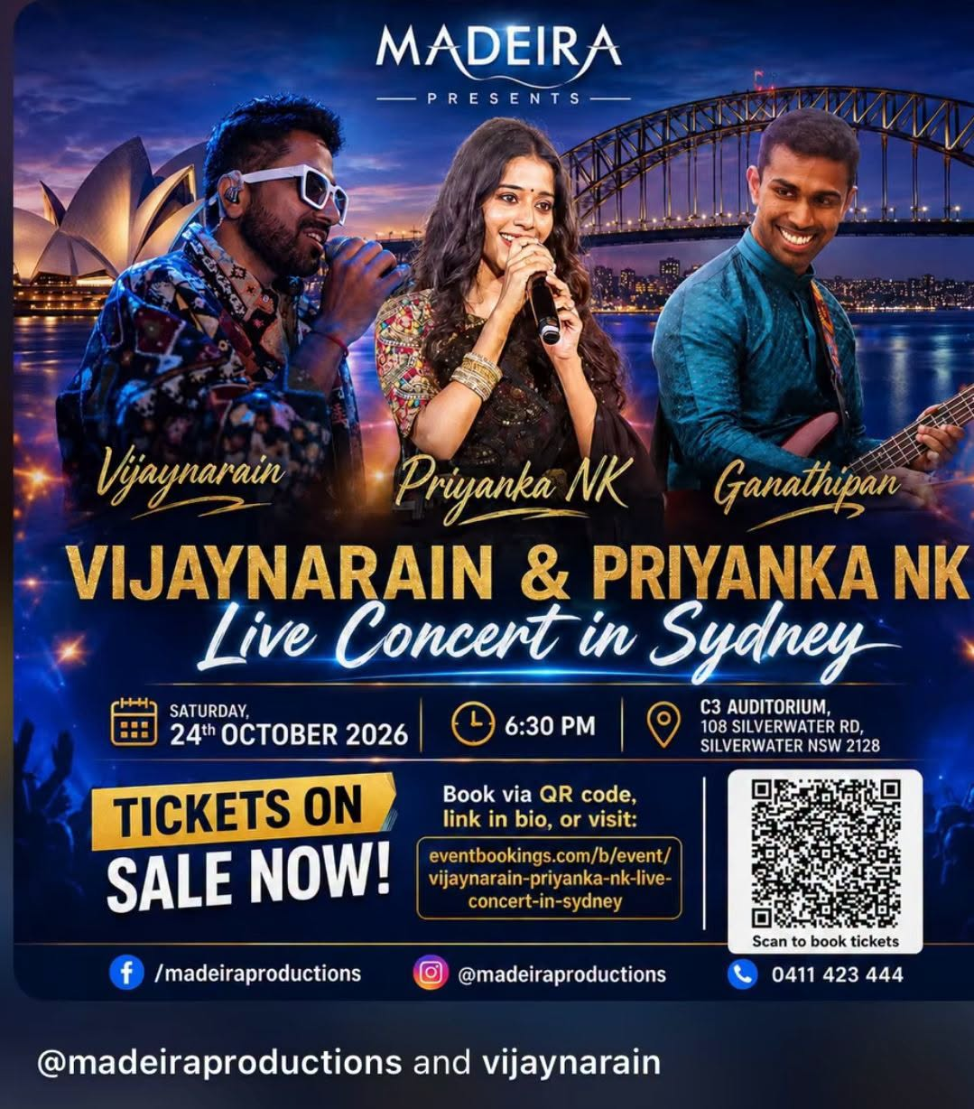 Vijaynarain & Priyanka NK Live Concert in Sydney